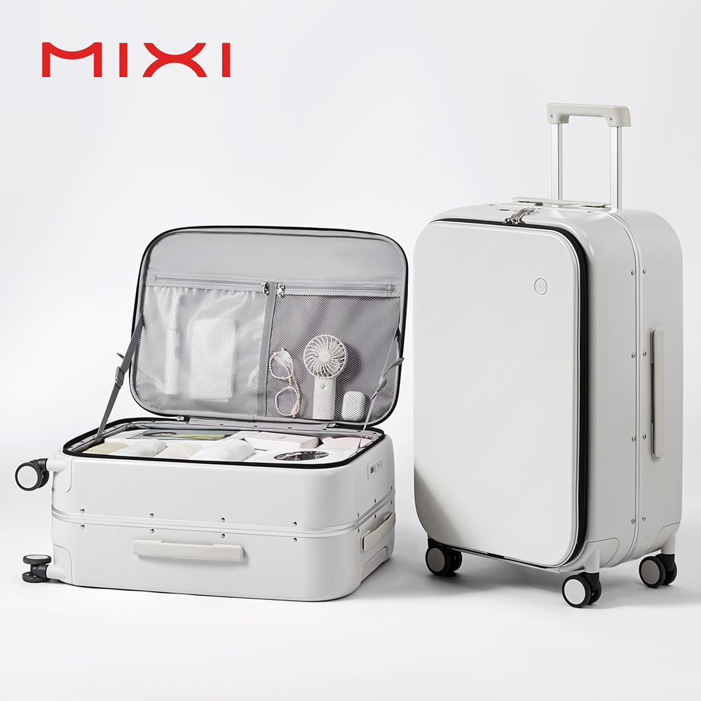 Aluminum Frame Carry On Luggage - حقيبة Mixi الجديدة بإطار من الألومنيوم