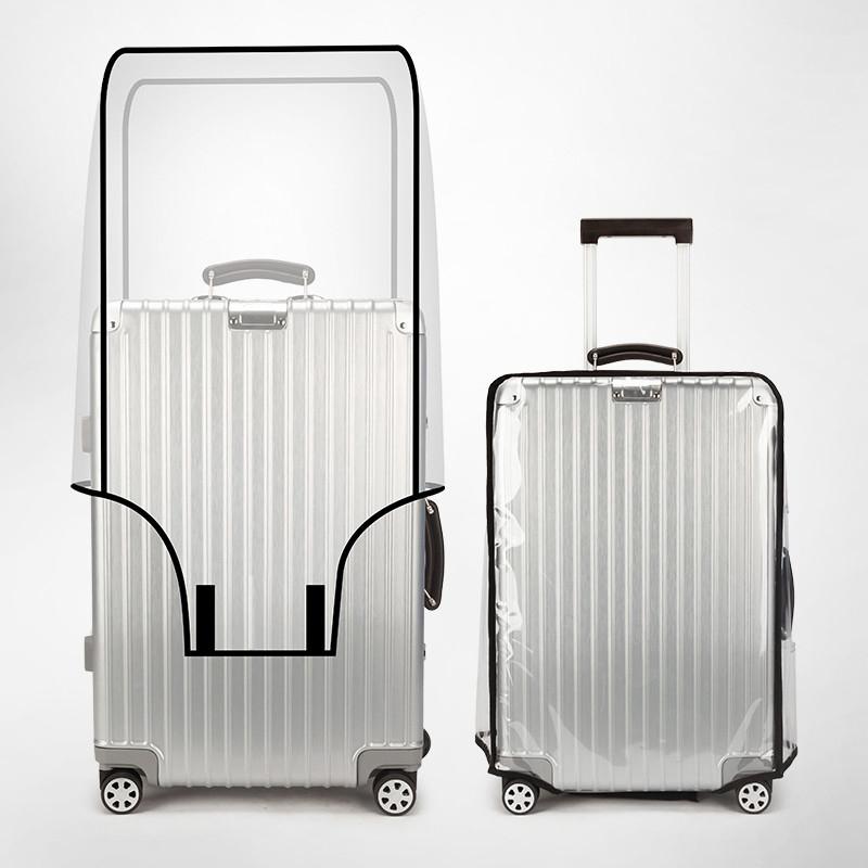 Waterproof Suitcase Cover Protector - غطاء حقيبة شفاف مقاوم للماء والغبار،