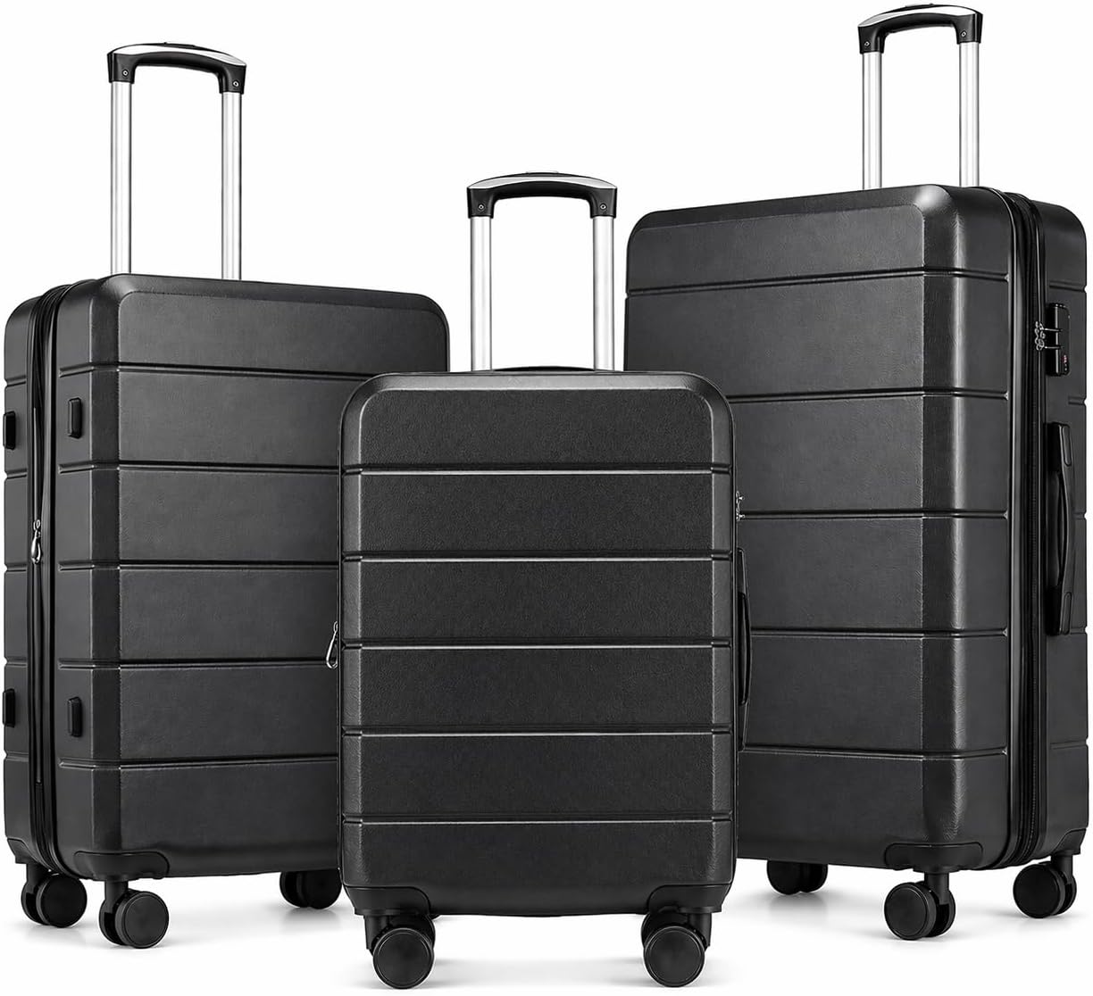 Expandable Hard Shell Luggage Set - مجموعة حقائب سفر صلبة قابلة للتوسيع