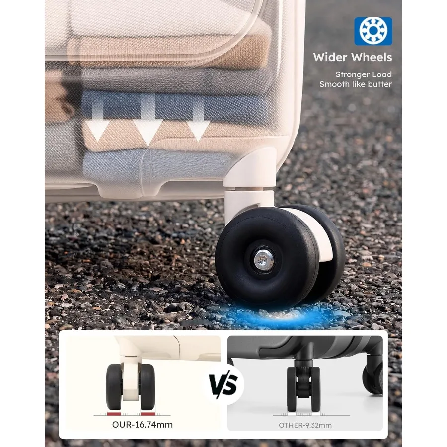 مجموعة حقائب سفر قابلة للتوسيع - مراجعة Expandable Hard Shell Luggage Set وسعره