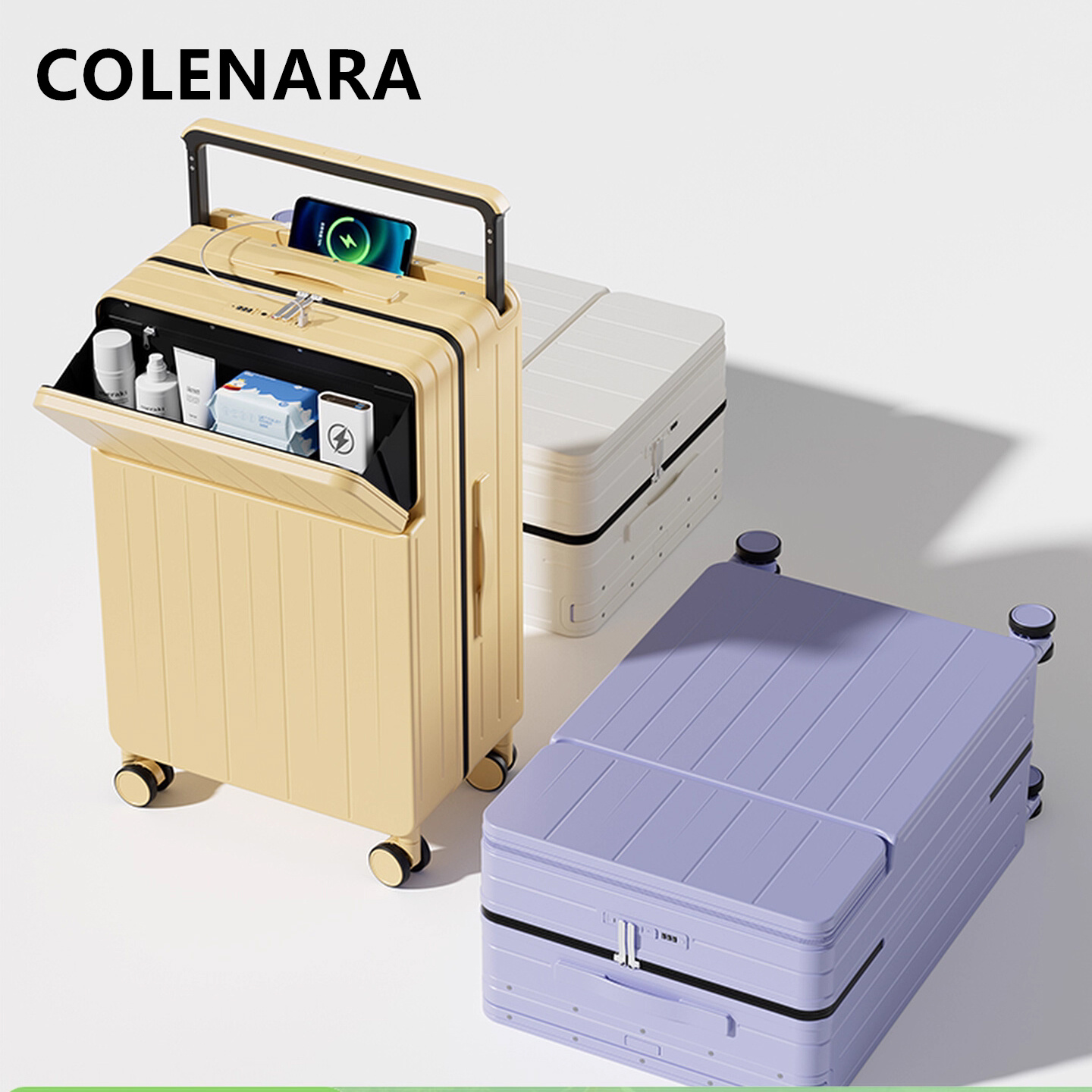 حقيبة سفر متعددة الوظائف من كو - مراجعة Front Opening Laptop Luggage 24 Inch وسعره