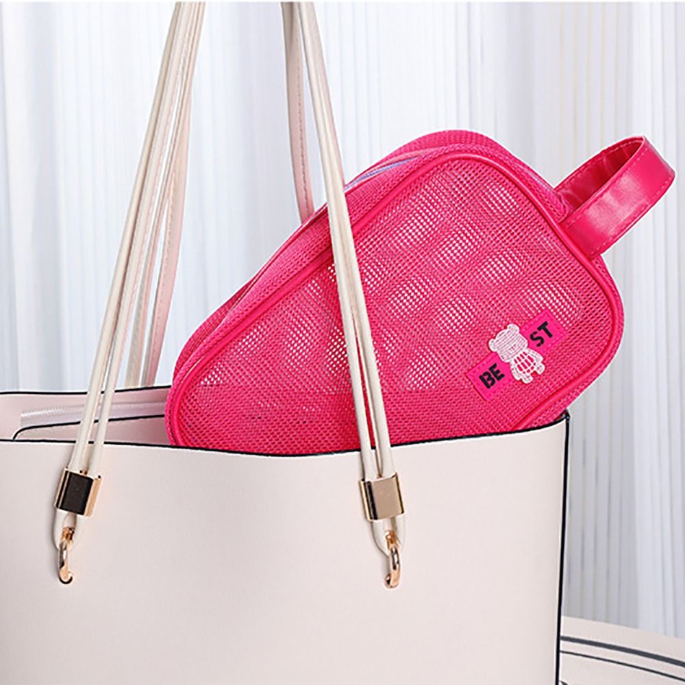 حقيبة مكياج شبكية متينة مع مقب - مراجعة Cosmetic Bags وسعره