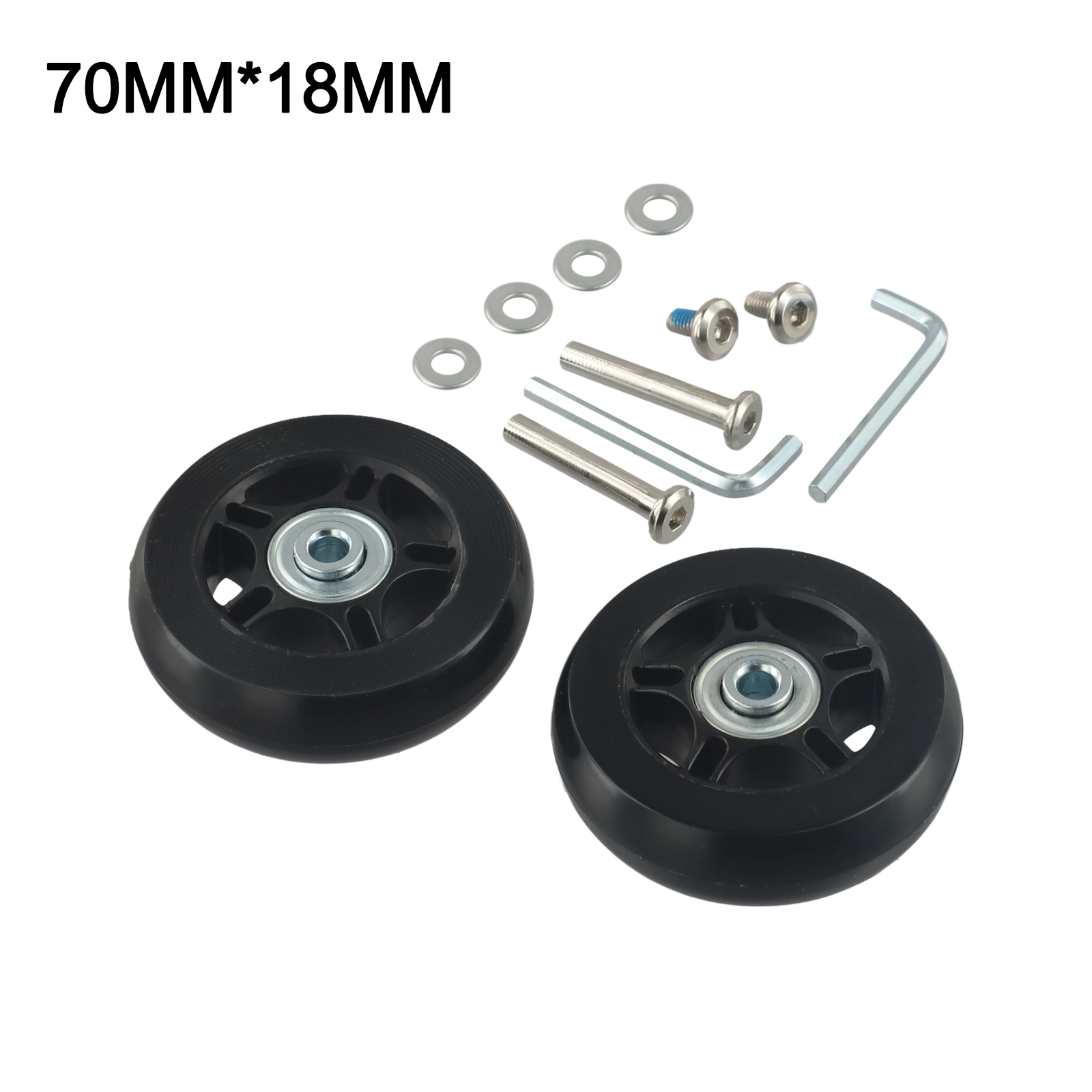 قطعتان من عجلات الاستبدال مع ب - مراجعة Silent Replacement Luggage Wheels وسعره