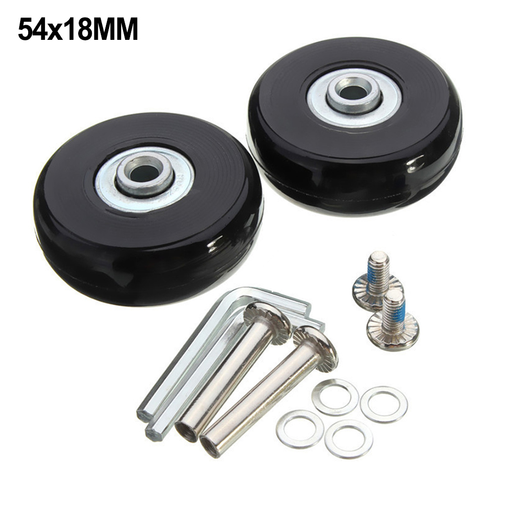 قطعتان من عجلات الاستبدال مع ب - مراجعة Silent Replacement Luggage Wheels وسعره