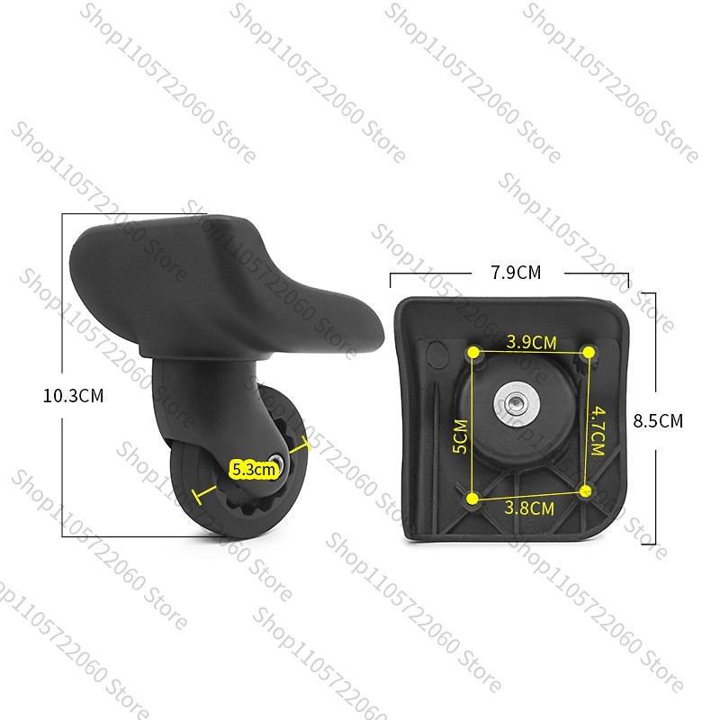 لـ BW042 #   عجلة بديلة لحقيبة - مراجعة Silent Replacement Luggage Wheels وسعره