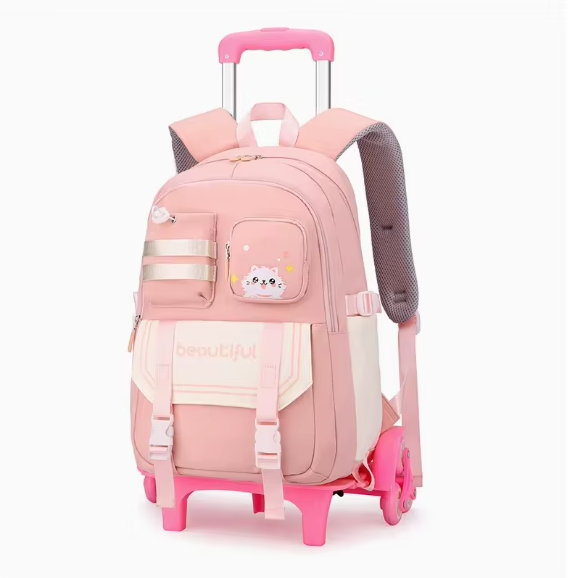 حقيبة ظهر مدرسية للأطفال بعجلا - مراجعة Foldable Rolling Luggage Bag وسعره