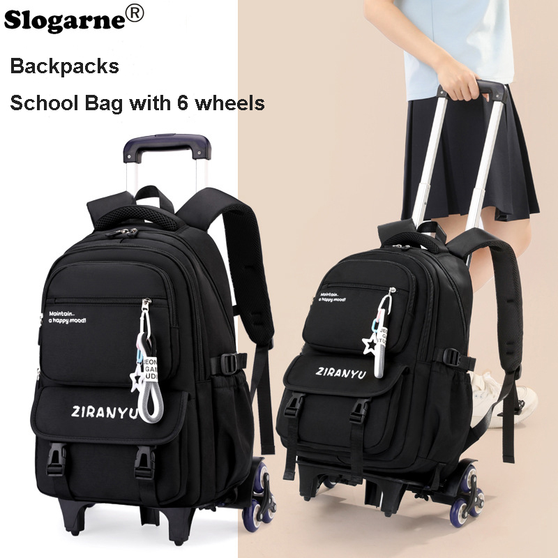 حقيبة ظهر بعجلات للطلاب والأطف - مراجعة Foldable Rolling Luggage Bag وسعره