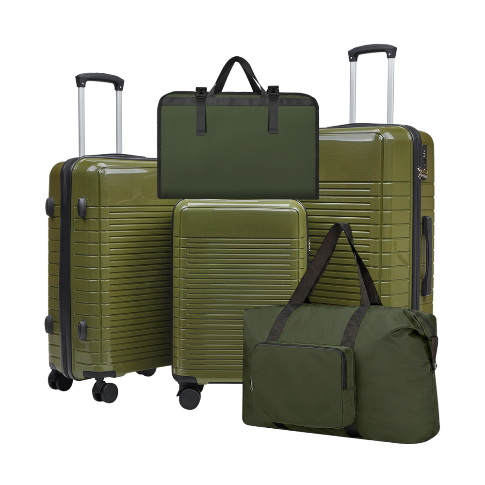 مجموعة حقائب سفر مكونة من 5 قط - مراجعة Spinner Wheel Rolling Suitcase 20 Inch وسعره