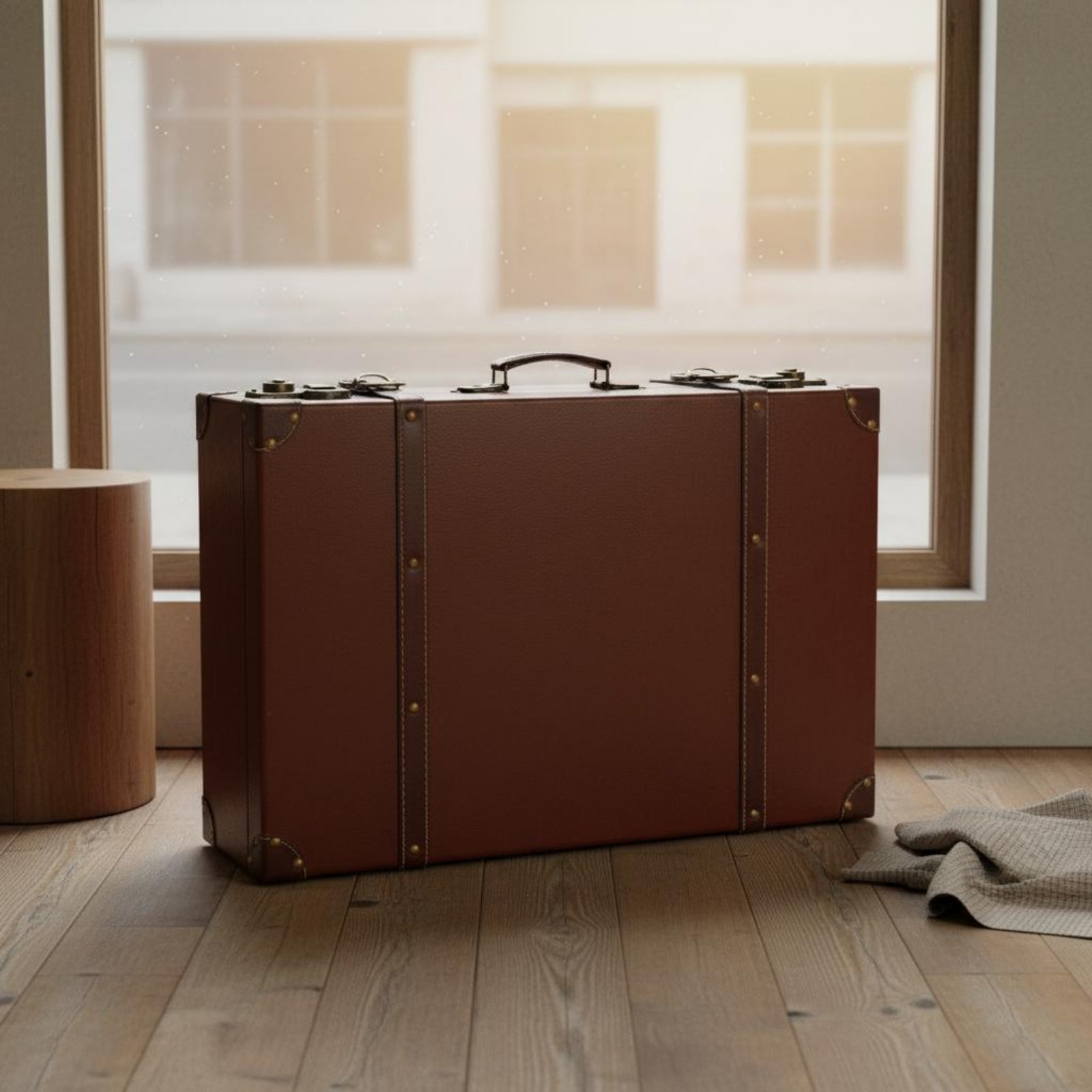 مجموعة حقائب سفر عتيقة من 3 قط - مراجعة Retro Vintage Trunk Suitcase وسعره