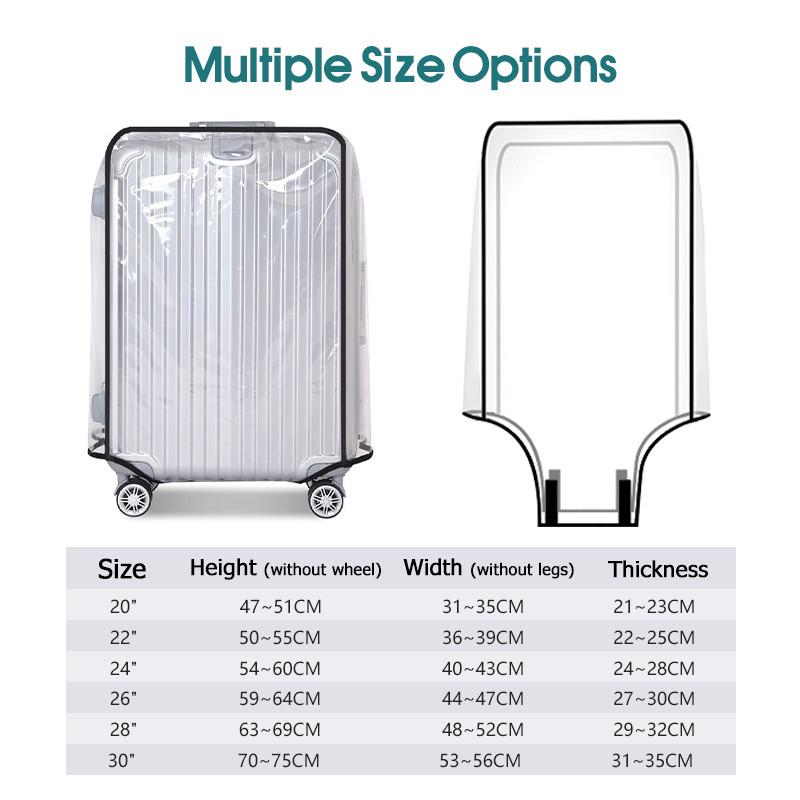 غطاء حقيبة شفاف مقاوم للماء وا - مراجعة Waterproof Suitcase Cover Protector وسعره