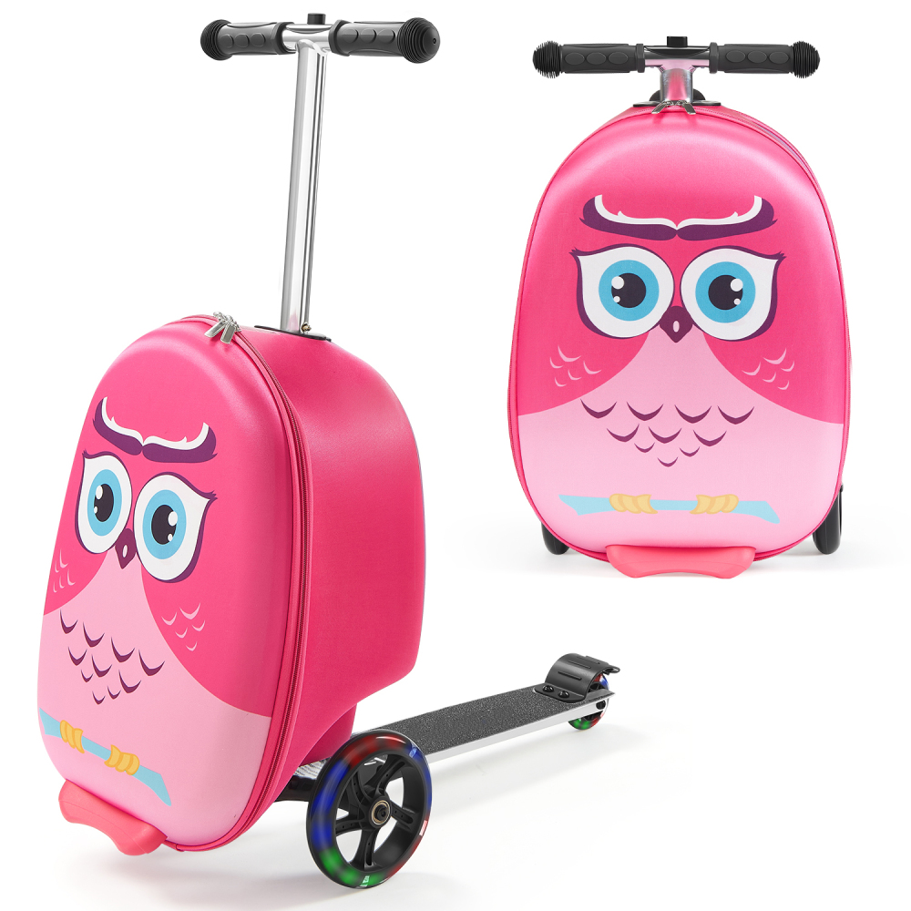 حقيبة سفر للأطفال بعجلات 20 بو - مراجعة Kids Ride On Suitcase Scooter وسعره